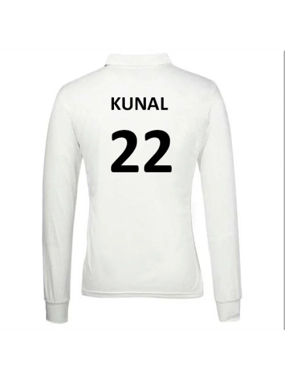 Cricket Team White T-Shirts Full Sleeve